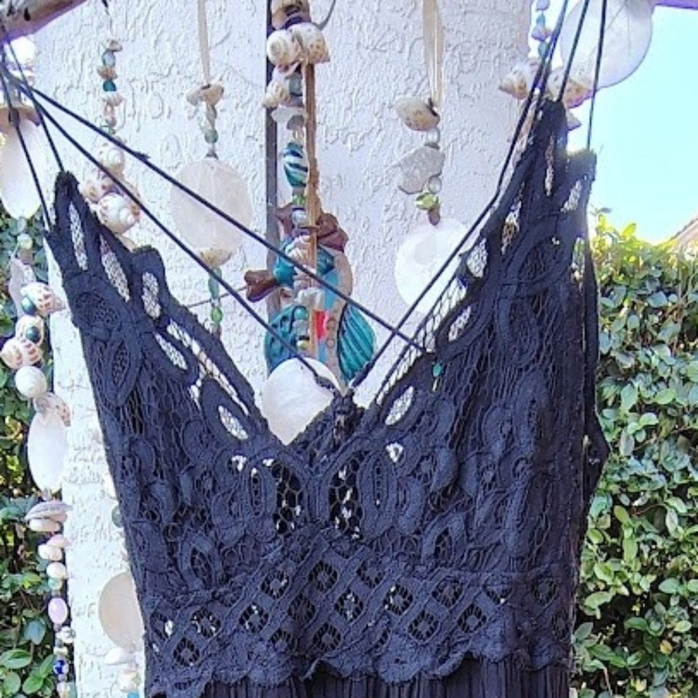 NEW Free People Adella Maxi Dress Dark Blue S - Picture 11 of 11
